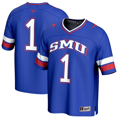 Youth GameDay Greats #1 Royal SMU Mustangs Collegiate Football Fashion Jersey