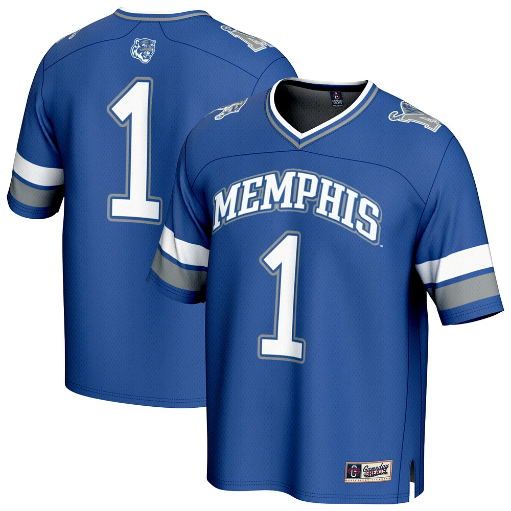 Youth GameDay Greats #1 Royal Memphis Tigers Collegiate Football Fashion Jersey