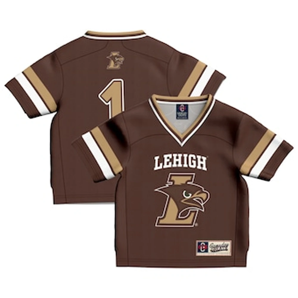 Toddler GameDay Greats #1 Brown Lehigh Mountain Hawks Collegiate Football Fashion Jersey