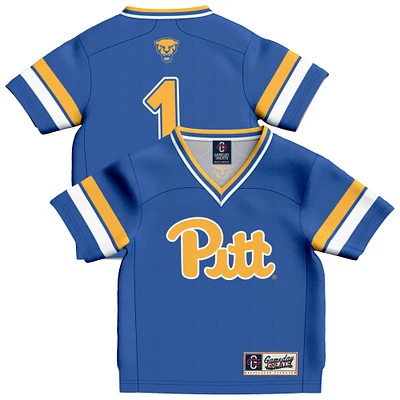 Toddler GameDay Greats #1 Royal Pitt Panthers Collegiate Football Fashion Jersey