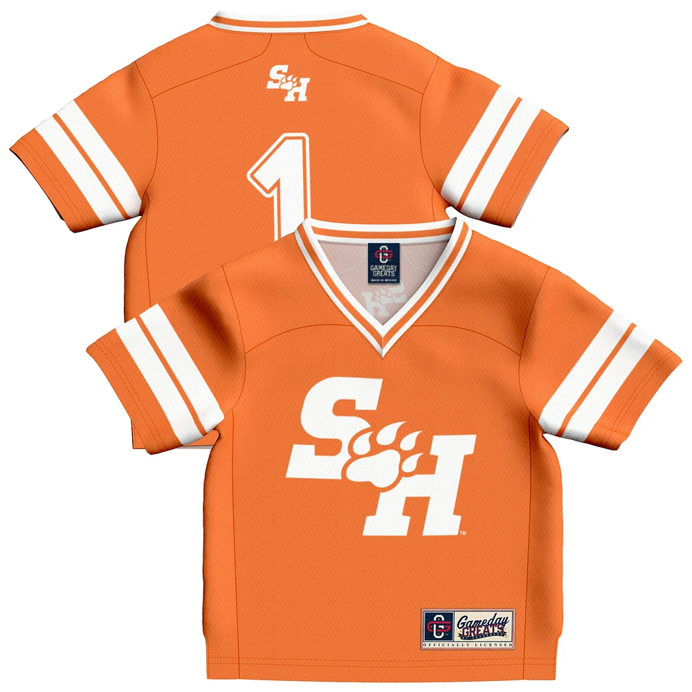Toddler GameDay Greats #1 Orange Sam Houston State Bearkats Collegiate Football Fashion Jersey
