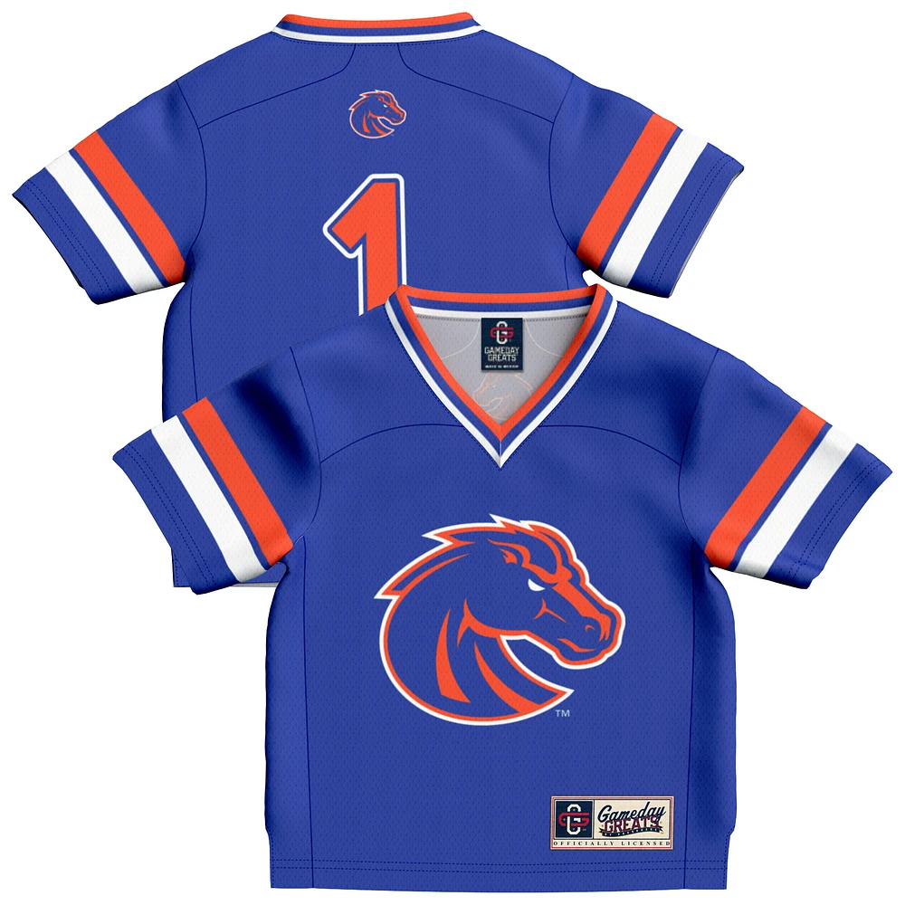 Infant GameDay Greats #1 Royal Boise State Broncos Collegiate Football Fashion Jersey