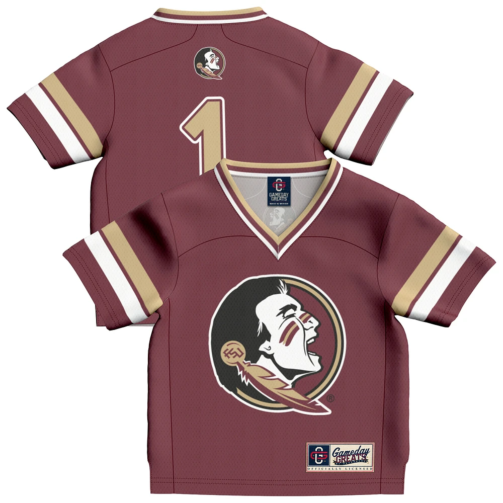 Infant GameDay Greats #1 Garnet Florida State Seminoles Collegiate Football Fashion Jersey