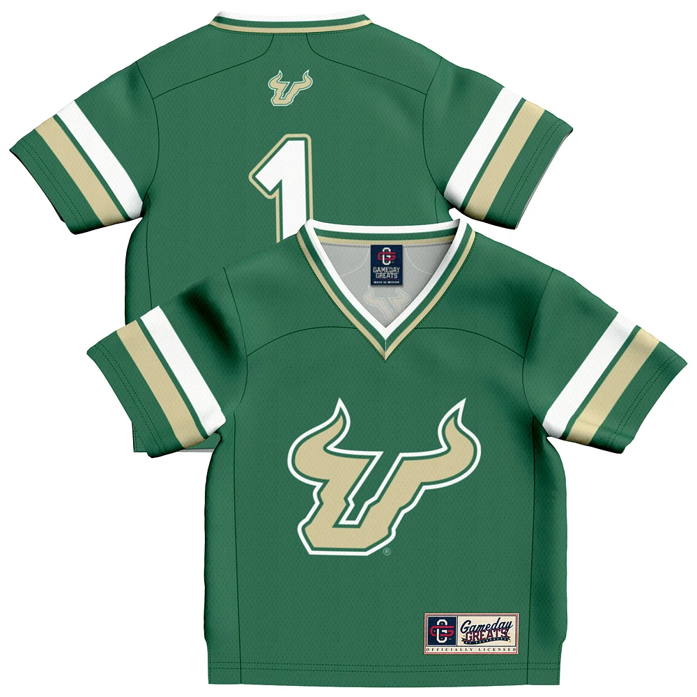 Infant GameDay Greats #1 Green South Florida Bulls Collegiate Football Fashion Jersey