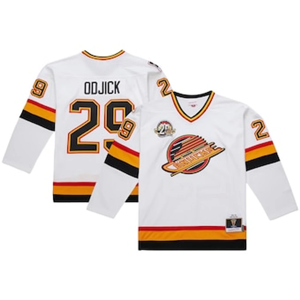 Men's Mitchell & Ness Gino Odjick White Vancouver Canucks 1994/95 Power Play Player Jersey