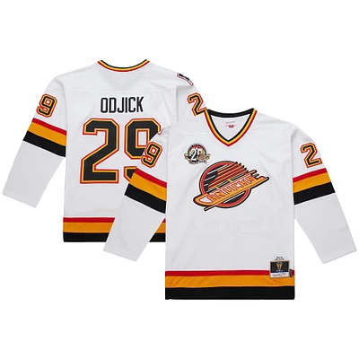 Men's Mitchell & Ness Gino Odjick White Vancouver Canucks 1994/95 Power Play Player Jersey