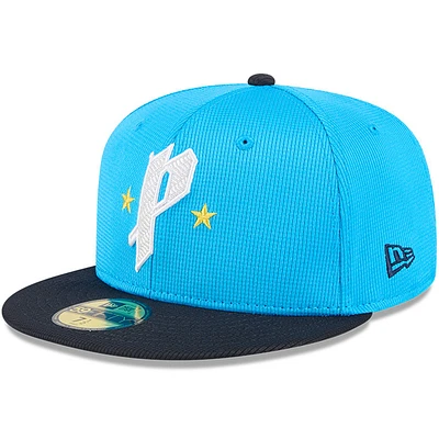 Men's New Era Neptune Blue/Navy Philadelphia Phillies City Connect Batting Practice 59FIFTY Fitted Hat