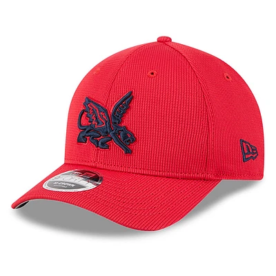 Men's New Era Red Texas Rangers City Connect Batting Practice 9FORTY M-Crown Adjustable Hat