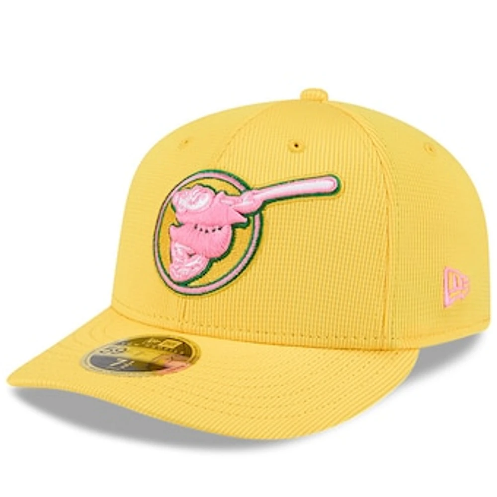 Men's New Era Yellow San Diego Padres City Connect Batting Practice Low Profile 59FIFTY Fitted Hat