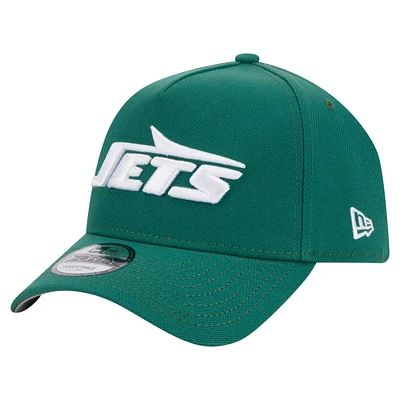 Men's New Era Green New York Jets A-Frame 9FORTY Adjustable Hat