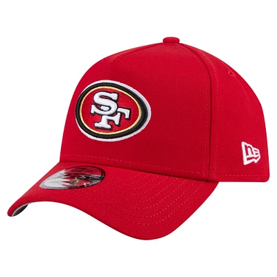 Men's New Era Scarlet San Francisco 49ers A-Frame 9FORTY Adjustable Hat