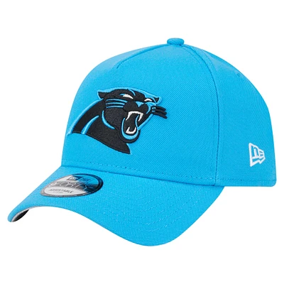 Men's New Era Blue Carolina Panthers A-Frame 9FORTY Adjustable Hat