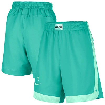 Women's Nike Mint New York Liberty Fly Basketball Tri-Blend Fleece Shorts