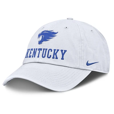 Men's Nike White Kentucky Wildcats 2025 Sideline Club Adjustable Hat