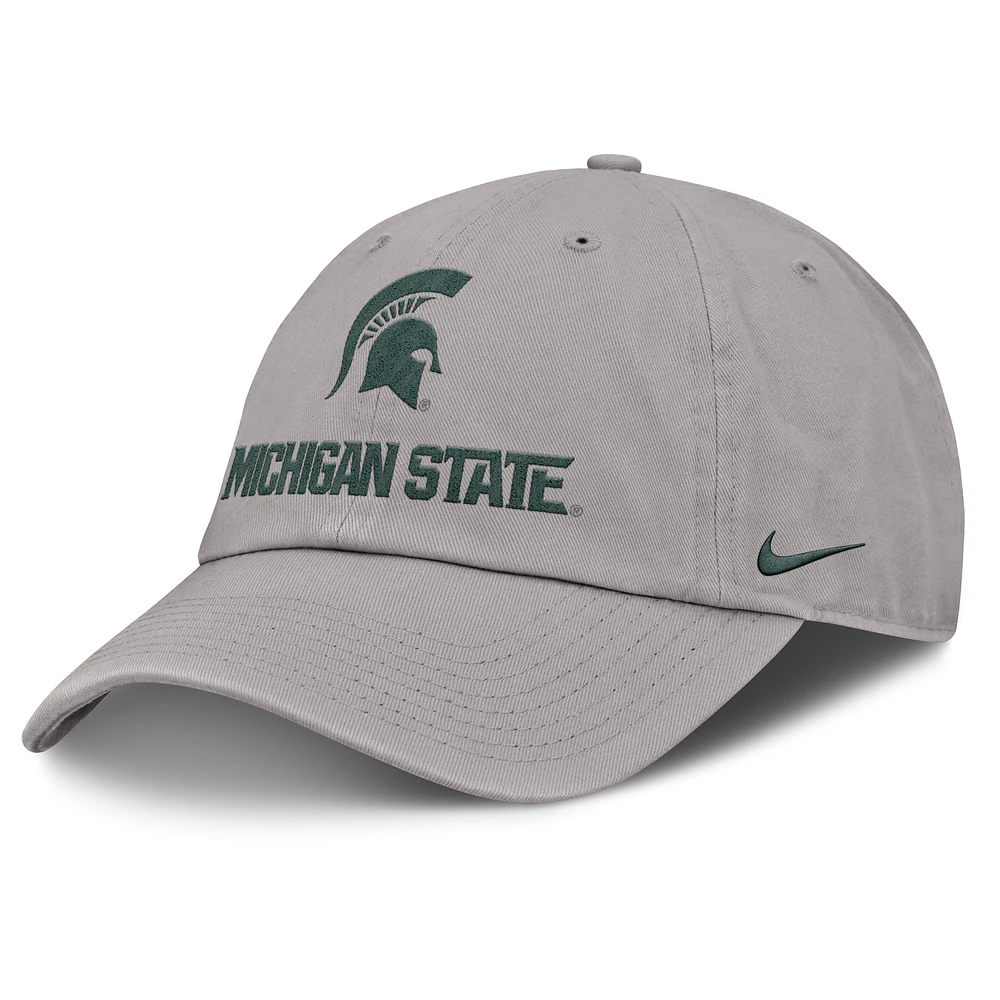 Men's Nike Michigan State Spartans 2025 Sideline Club Adjustable Hat