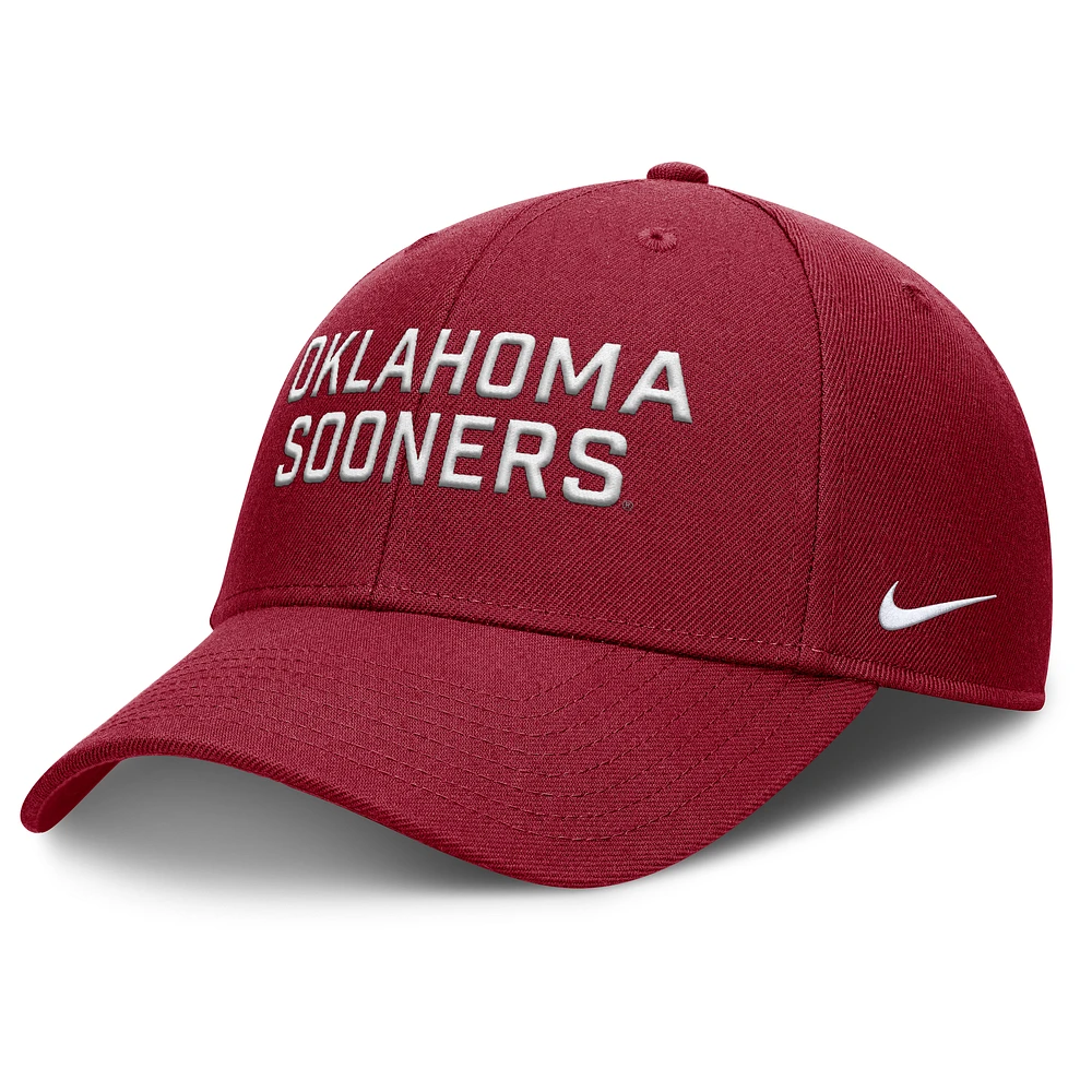 Men's Nike Crimson Oklahoma Sooners Rise Practice Adjustable Hat