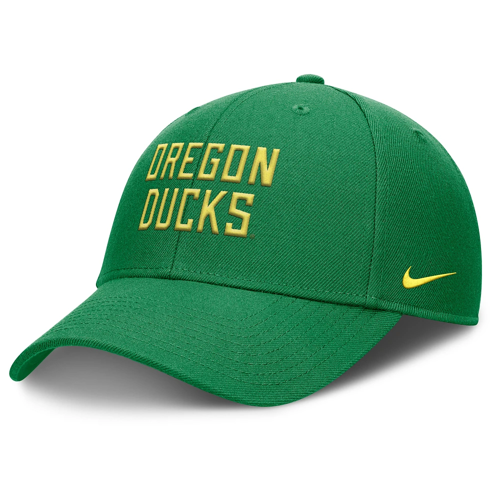 Men's Nike Green Oregon Ducks Rise Practice Adjustable Hat