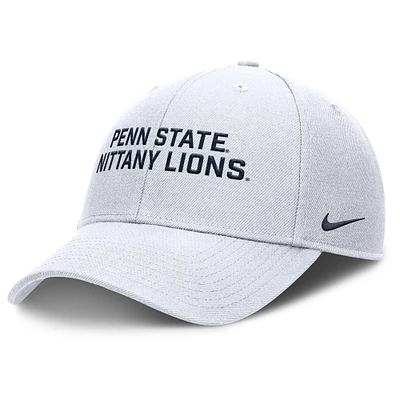 Men's Nike White Penn State Nittany Lions Rise Practice Adjustable Hat