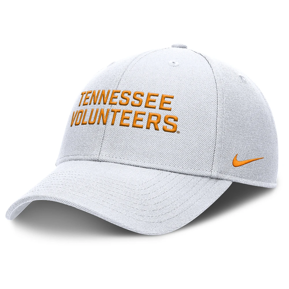 Men's Nike White Tennessee Volunteers Rise Practice Adjustable Hat