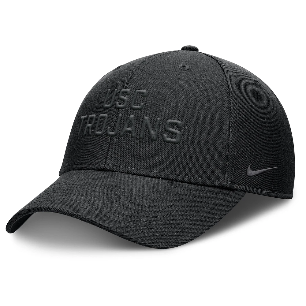 Men's Nike Black USC Trojans Rise Practice Adjustable Hat