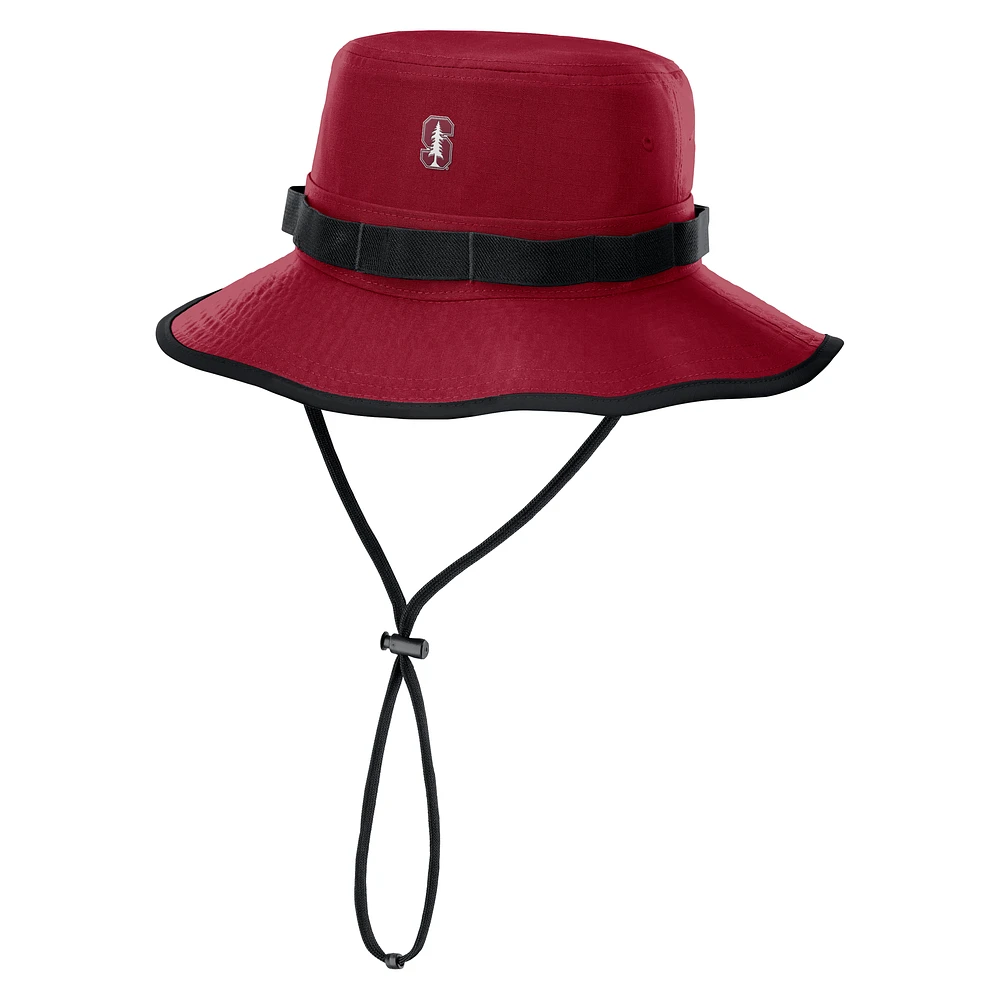 Men's Nike Cardinal Stanford 2025 Sideline Apex Boonie Performance Bucket Hat