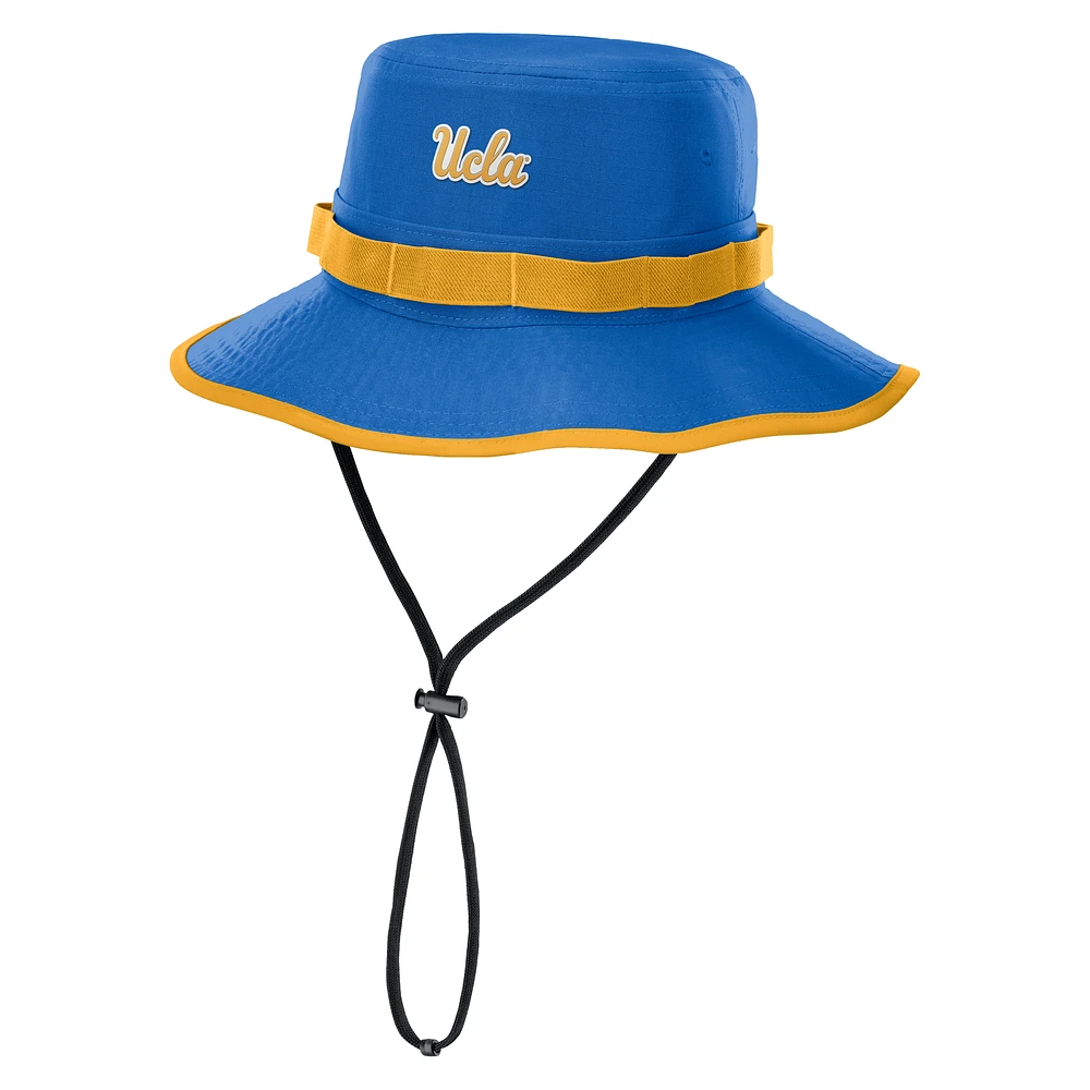 Men's Nike Blue UCLA Bruins 2025 Sideline Apex Boonie Performance Bucket Hat
