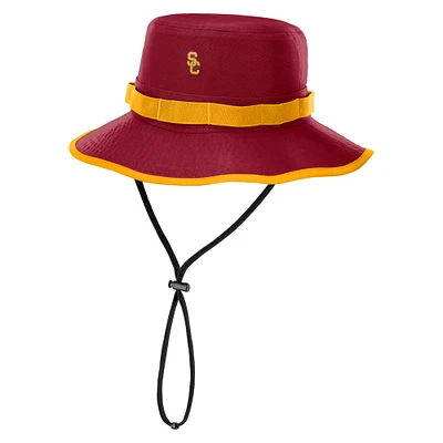 Men's Nike Cardinal USC Trojans 2025 Sideline Apex Boonie Performance Bucket Hat