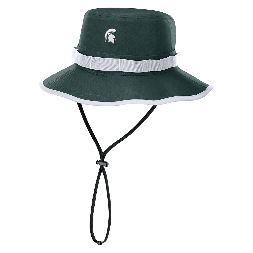 Men's Nike Michigan State Spartans 2025 Sideline Apex Boonie Performance Bucket Hat