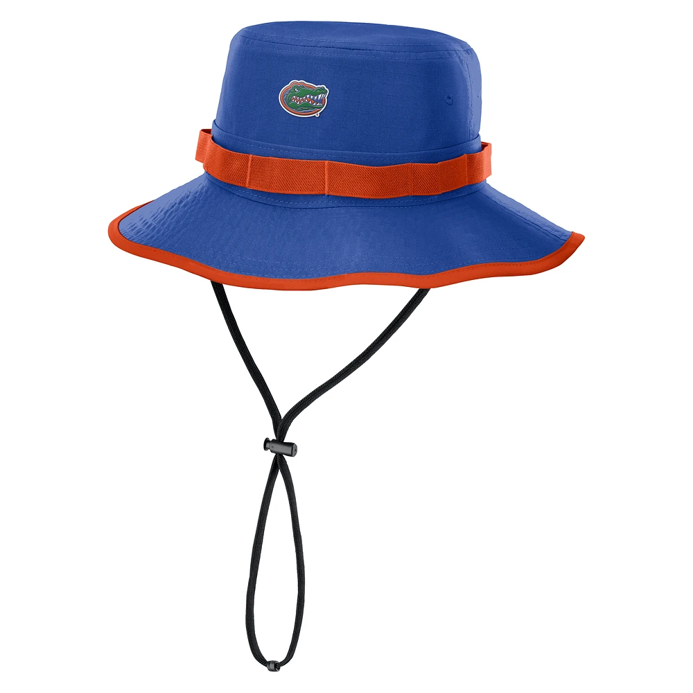 Men's Nike Royal Florida Gators 2025 Sideline Apex Boonie Performance Bucket Hat