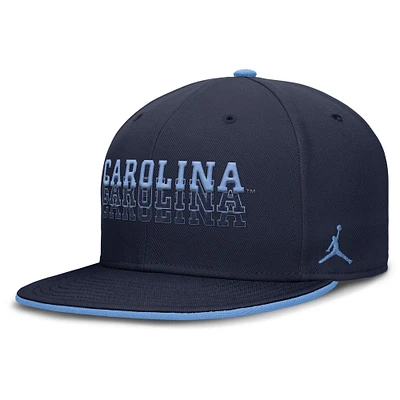 Men's Jordan Brand Navy North Carolina Tar Heels True Primetime Performance Fitted Hat