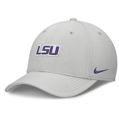 Men's Nike Gray LSU Tigers Rise Practice Performance Flex Hat
