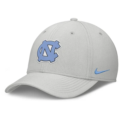 Men's Nike Gray North Carolina Tar Heels Rise Practice Performance Flex Hat