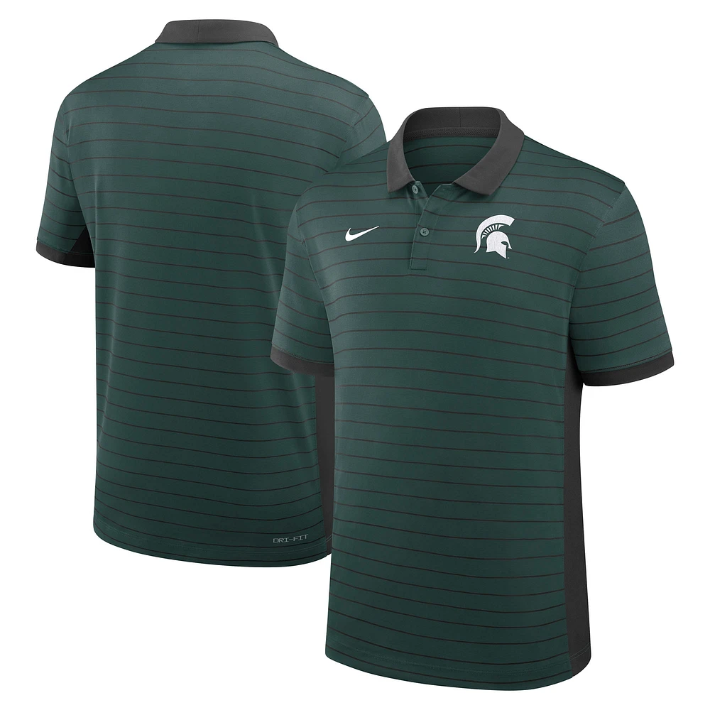 Men's Nike Michigan State Spartans 2025 Early Season Coaches Sideline Victory Stripe Performance Polo