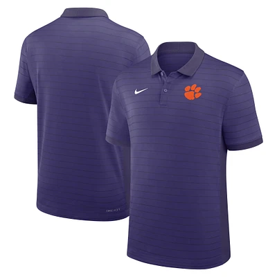 Men's Nike Clemson Tigers 2025 Early Season Coaches Sideline Victory Stripe Performance Polo