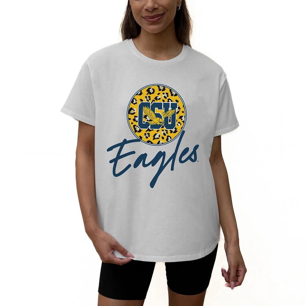 Women's Gameday Couture White Coppin State Eagles Wild Expectations Tri-Blend Flowy T-Shirt