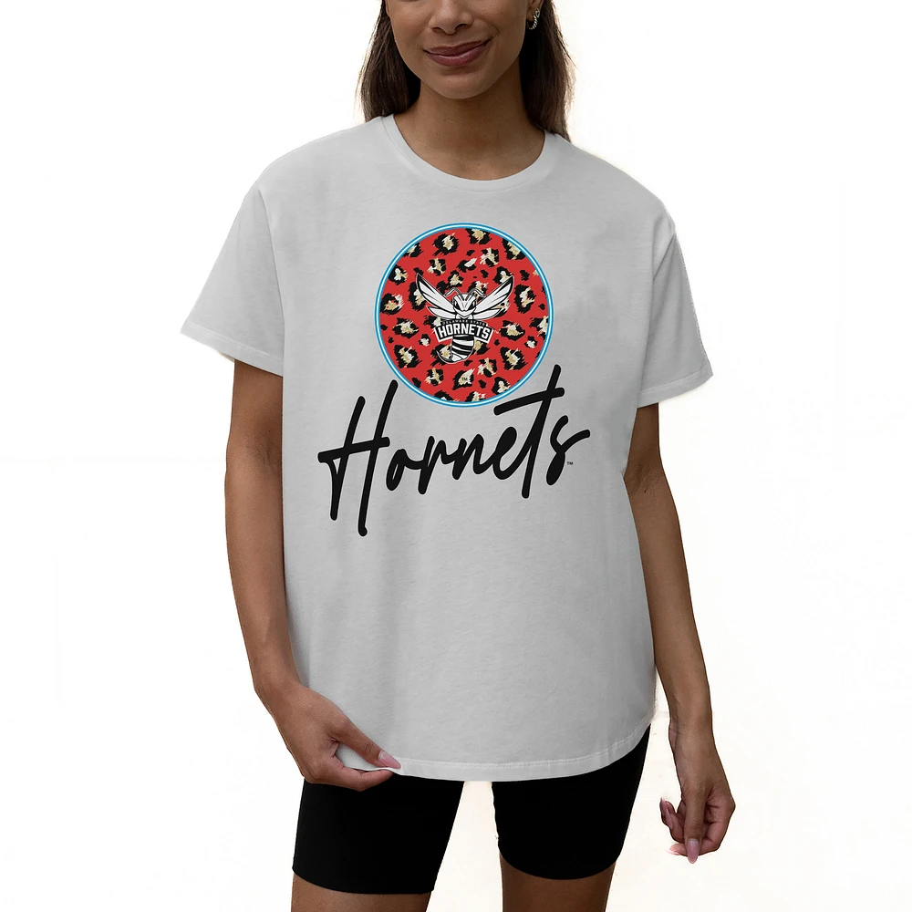 Women's Gameday Couture White Delaware State Hornets Wild Expectations Tri-Blend Flowy T-Shirt