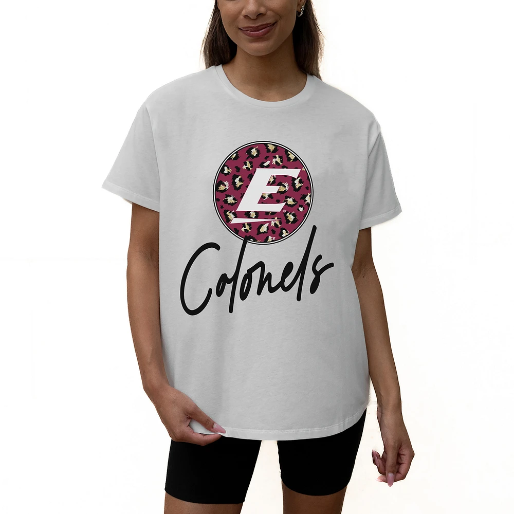 Women's Gameday Couture White Eastern Kentucky Colonels Wild Expectations Tri-Blend Flowy T-Shirt