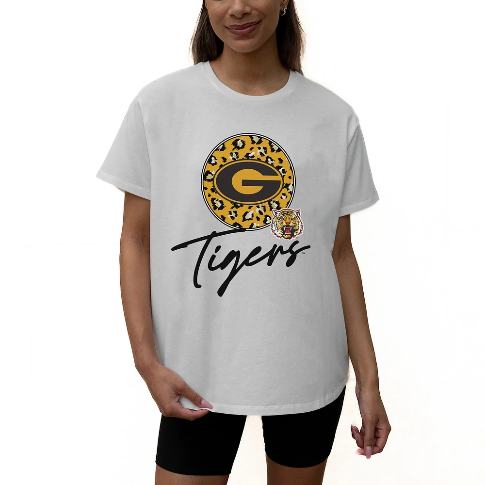 Women's Gameday Couture White Grambling Tigers Wild Expectations Tri-Blend Flowy T-Shirt