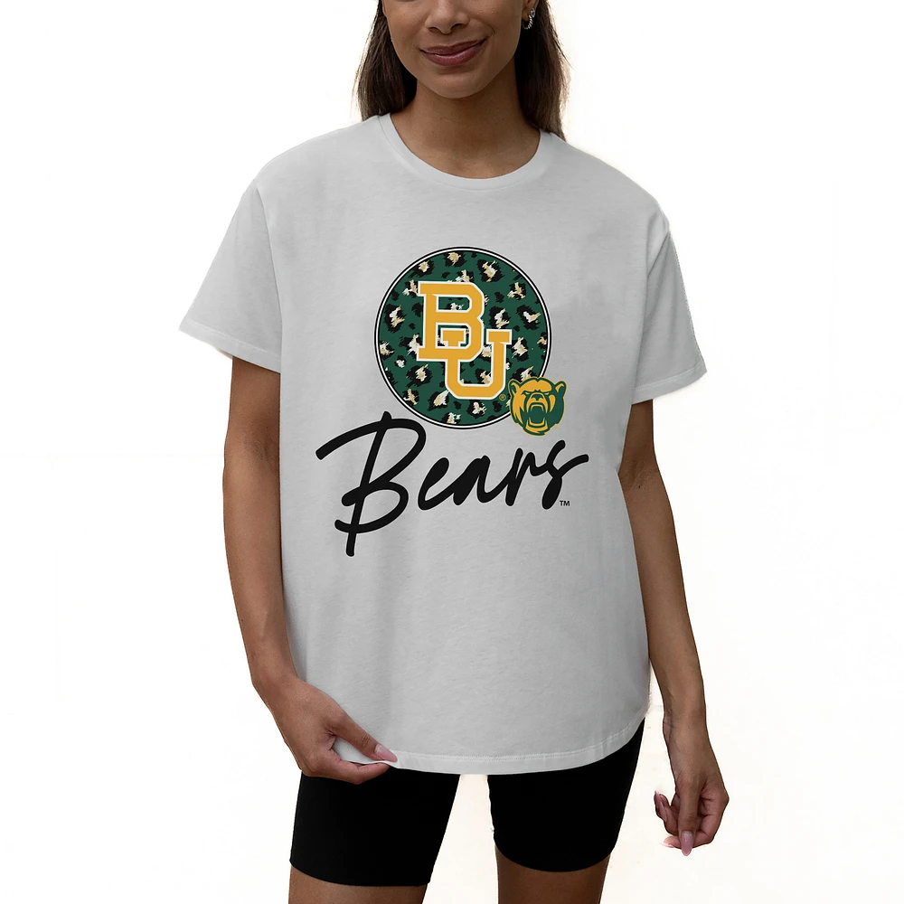 Women's Gameday Couture White Baylor Bears Wild Expectations Tri-Blend Flowy T-Shirt