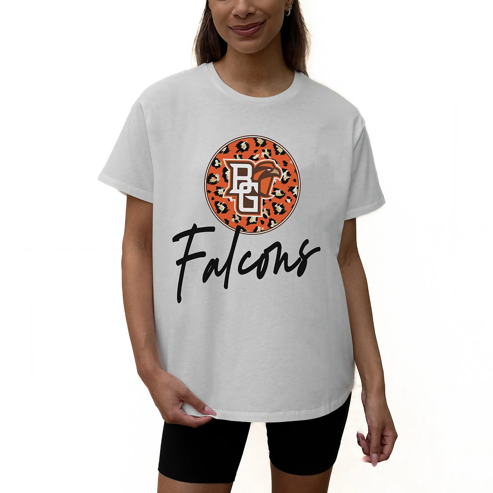 Women's Gameday Couture White Bowling Green St. Falcons Wild Expectations Tri-Blend Flowy T-Shirt