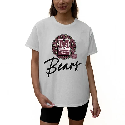 Women's Gameday Couture White Missouri State University Bears Wild Expectations Tri-Blend Flowy T-Shirt