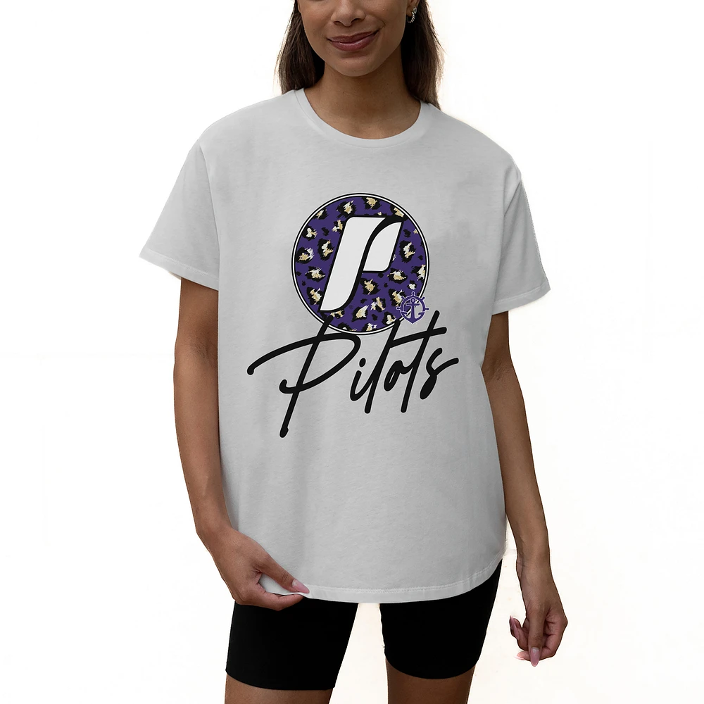 Women's Gameday Couture White Portland Pilots Wild Expectations Tri-Blend Flowy T-Shirt