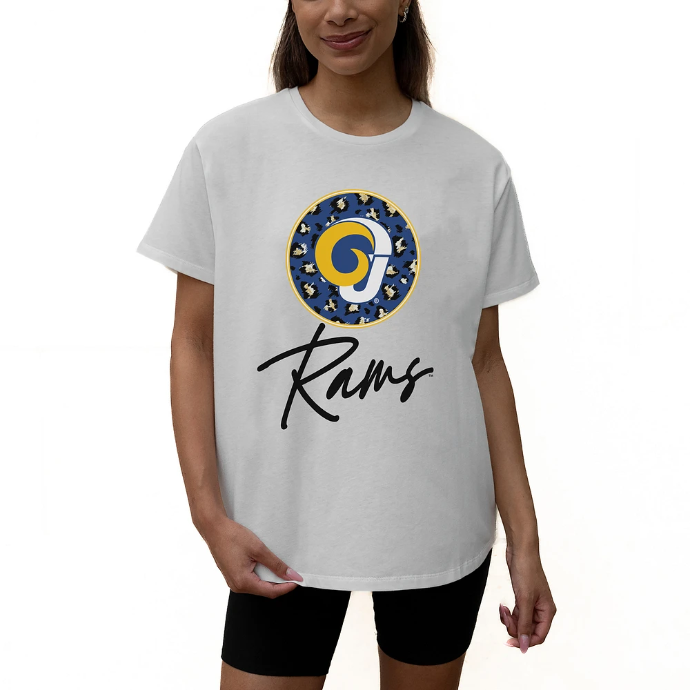 Women's Gameday Couture White Angelo State Rams Wild Expectations Tri-Blend Flowy T-Shirt