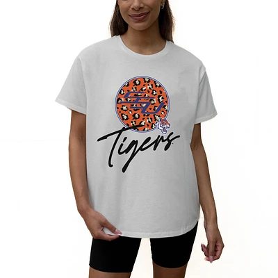 Women's Gameday Couture White Savannah State Tigers Wild Expectations Tri-Blend Flowy T-Shirt