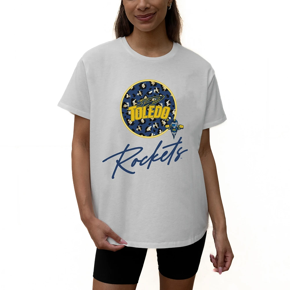Women's Gameday Couture White Toledo Rockets Wild Expectations Tri-Blend Flowy T-Shirt