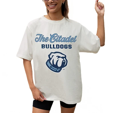 Women's Gameday Couture Cream Citadel Bulldogs Unity Oversized T-Shirt