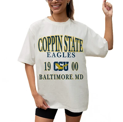 Women's Gameday Couture Cream Coppin State Eagles Unity Oversized T-Shirt