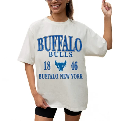 Women's Gameday Couture Cream Buffalo Bulls Unity Oversized T-Shirt