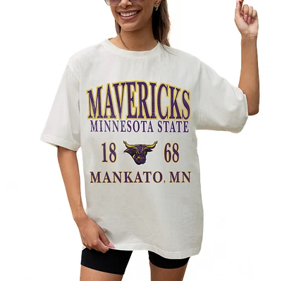 Women's Gameday Couture Cream Minnesota State University, Mankato Unity Oversized T-Shirt