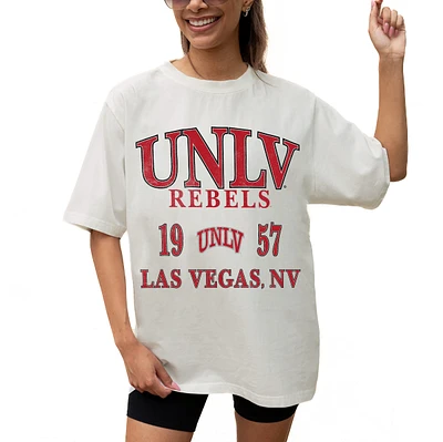 Women's Gameday Couture Cream UNLV Rebels Unity Oversized T-Shirt